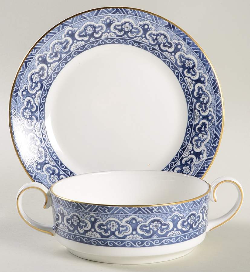 Empire Flat Cream Soup Bowl & Saucer Set by Ralph Lauren China-1