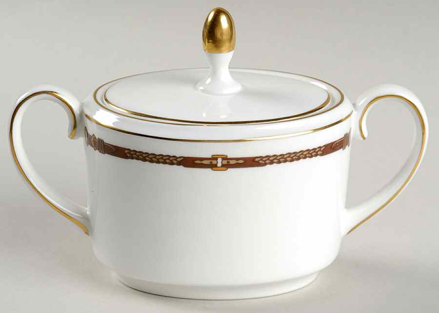 Equestrian Sugar Bowl & Lid by Ralph Lauren China-1