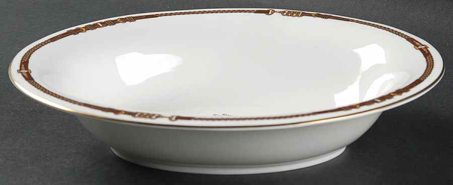 Equestrian 9" Oval Vegetable Bowl by Ralph Lauren China-1