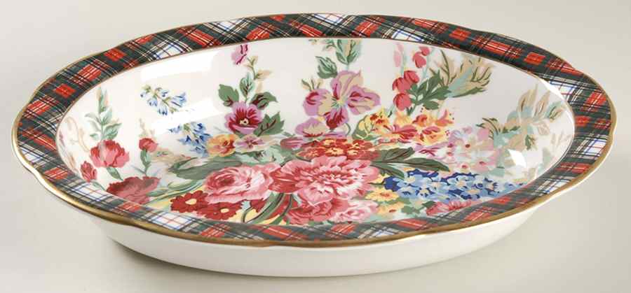 Hampton Floral 10" Oval Vegetable Bowl by Ralph Lauren China-1