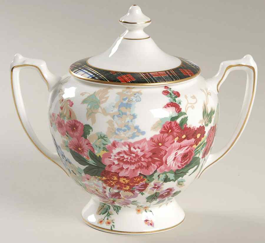 Hampton Floral Sugar Bowl & Lid by Ralph Lauren China-1