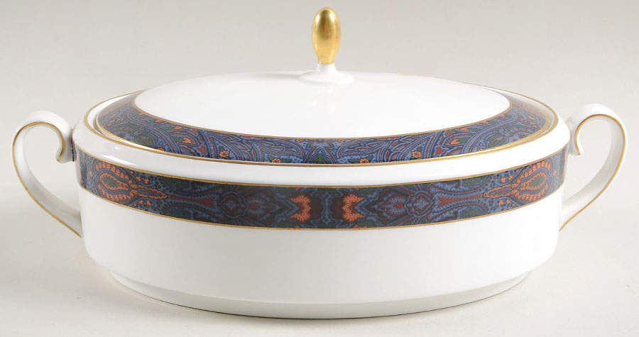 King Charles Paisley Oval Covered Vegetable by Ralph Lauren China-1