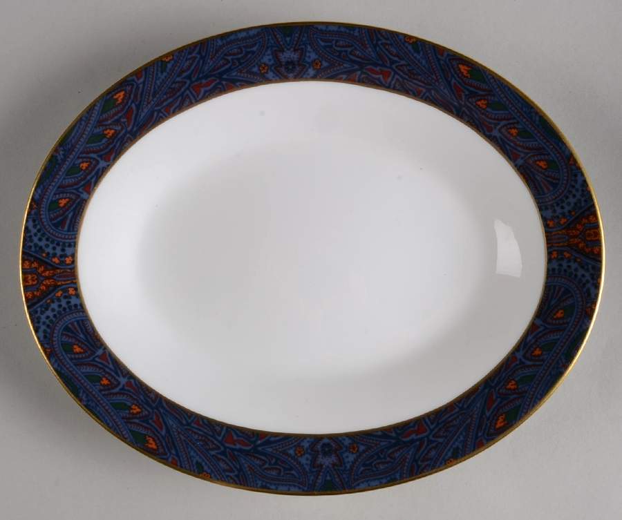 King Charles Paisley Relish/Gravy Underplate by Ralph Lauren China-1