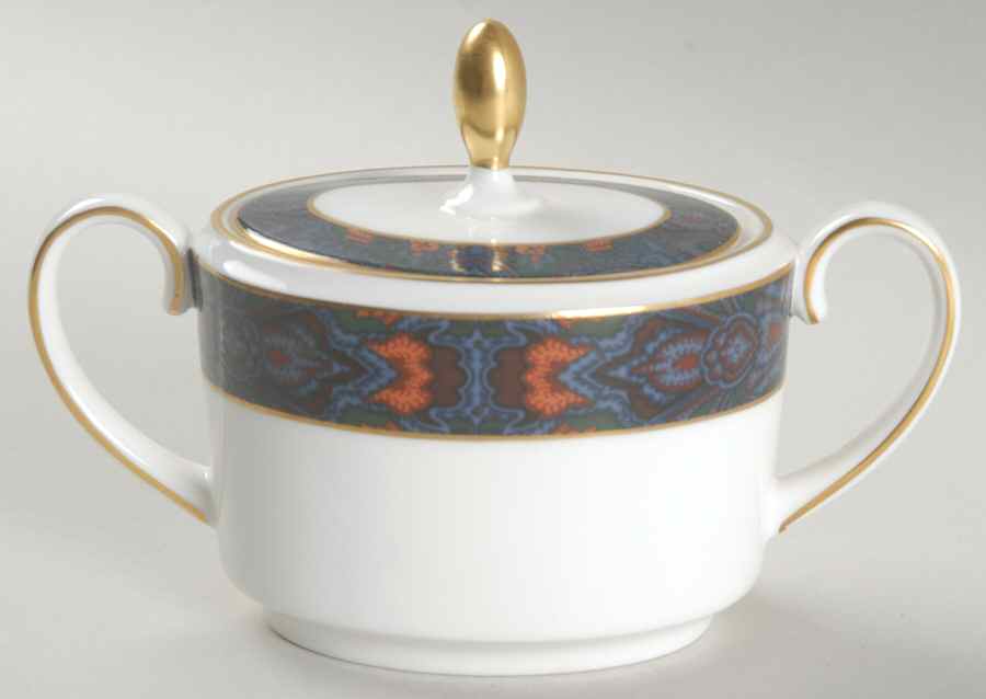 King Charles Paisley Sugar Bowl & Lid by Ralph Lauren China-1