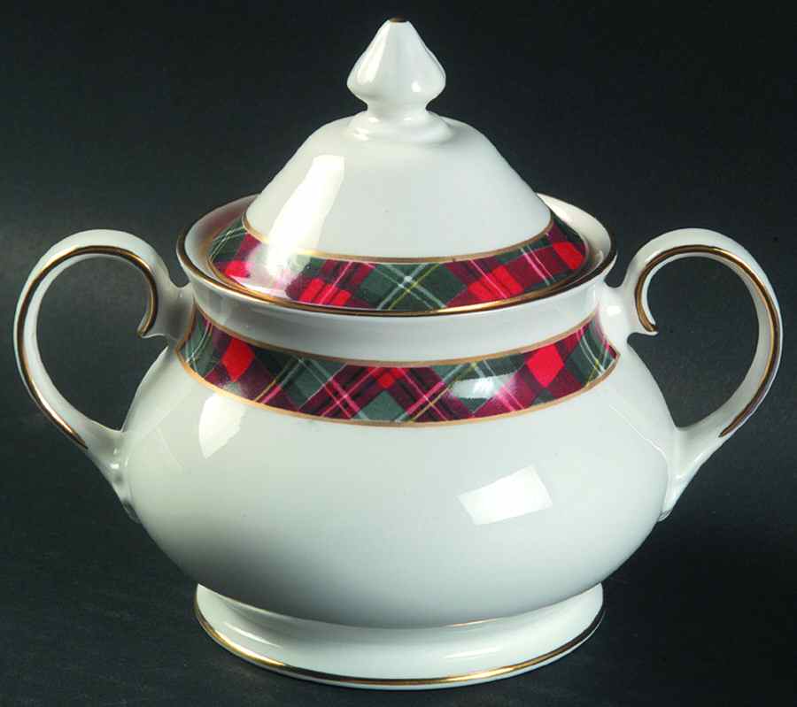 Mclean Tartan Sugar Bowl & Lid by Ralph Lauren China-1