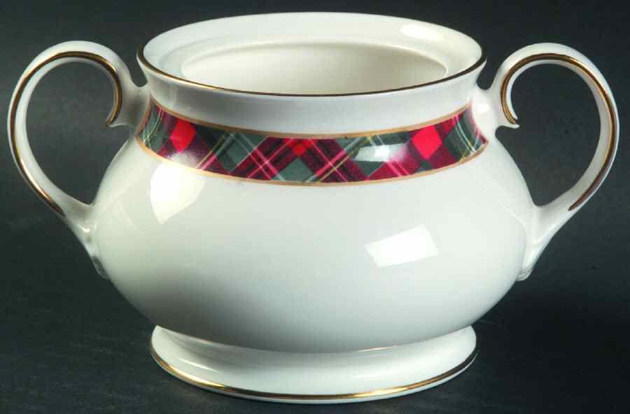 Mclean Tartan Sugar Bowl No Lid by Ralph Lauren China-1