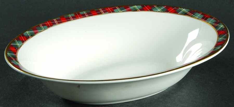 Mclean Tartan 9" Oval Vegetable Bowl by Ralph Lauren China-1
