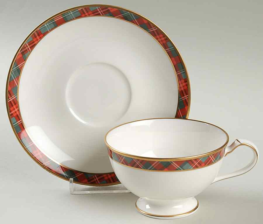 Mclean Tartan Footed Cup & Saucer Set by Ralph Lauren China-1