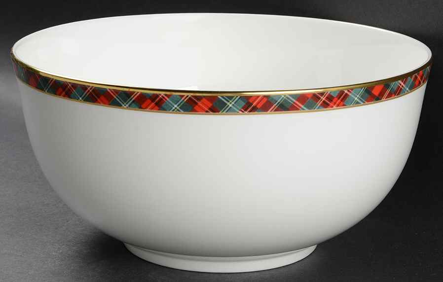 Mclean Tartan 10" Large Salad Serving Bowl by Ralph Lauren China-1