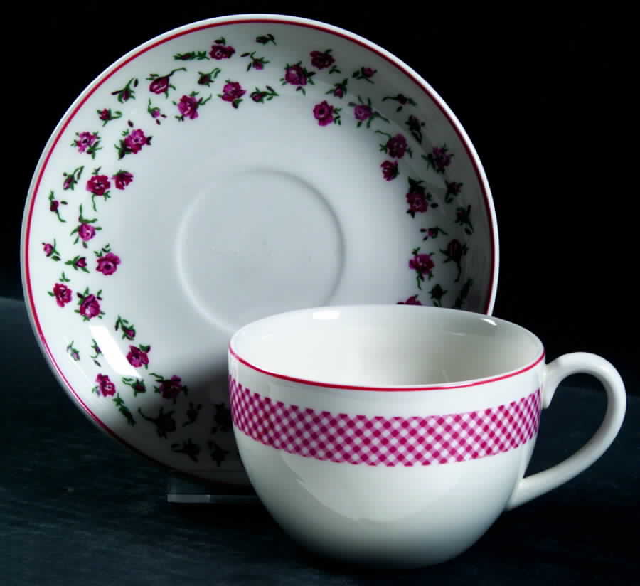 Old Mill Floral Flat Cup & Saucer Set by Ralph Lauren China-1