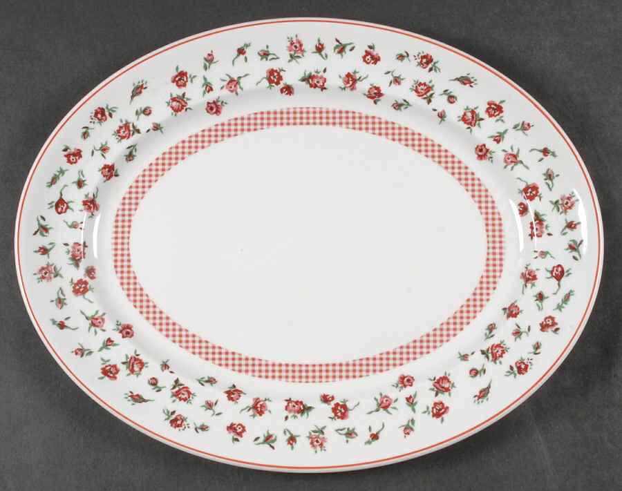 Old Mill Floral 14" Oval Serving Platter by Ralph Lauren China-1