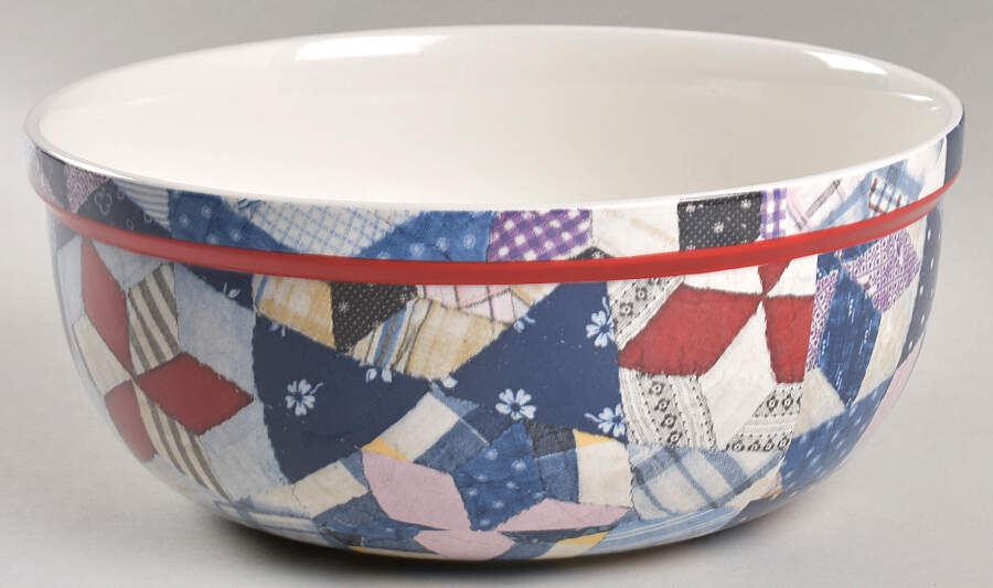 Patchwork 9" Salad Serving Bowl by Ralph Lauren China-1