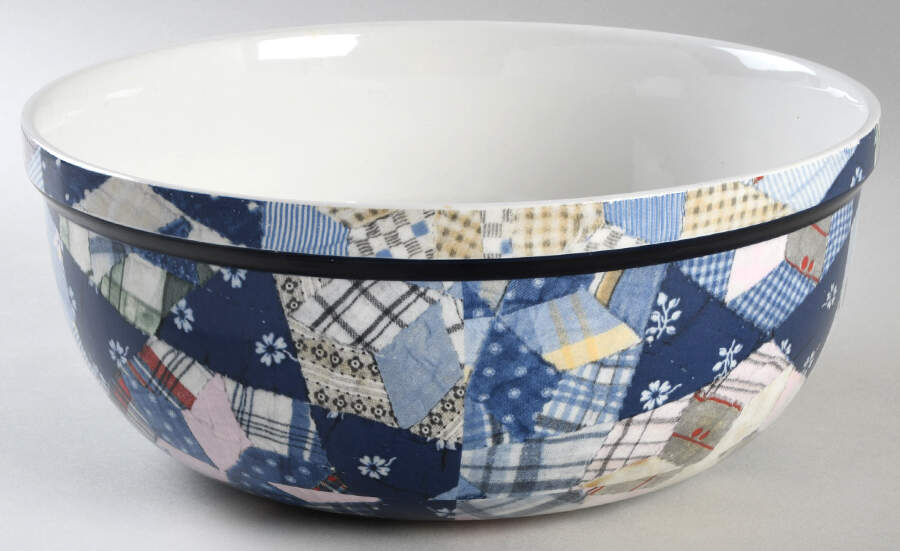 Patchwork 9" Salad Serving Bowl by Ralph Lauren China-1