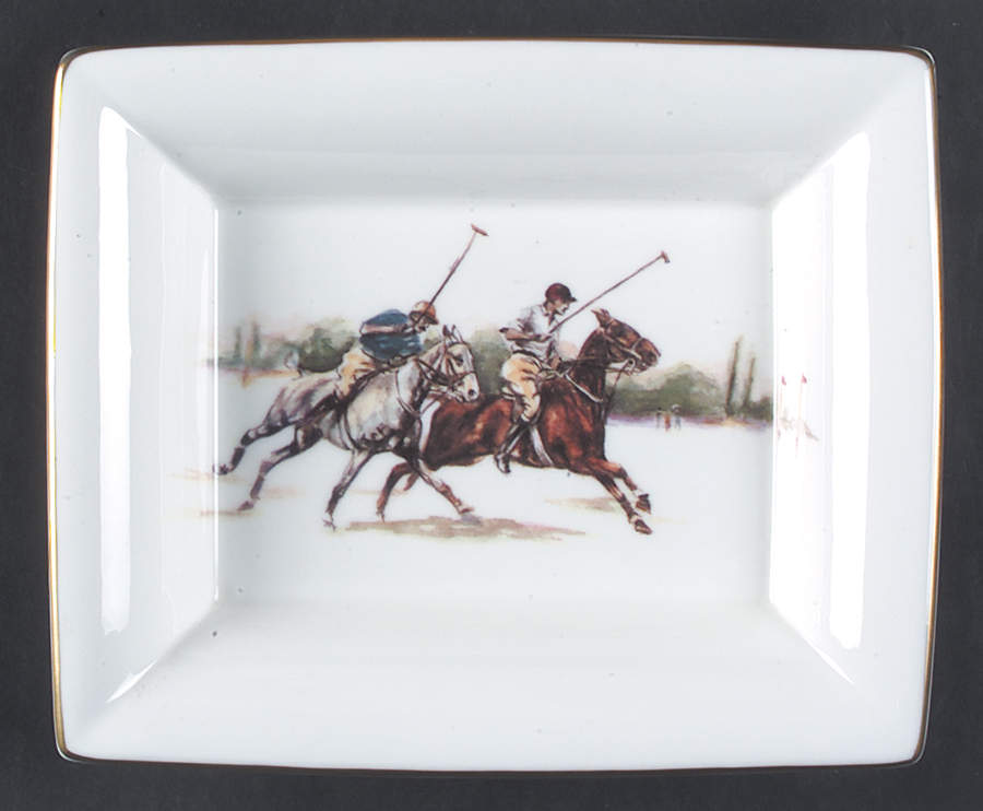 Polo Scene Rectangular Tray by Ralph Lauren China-1