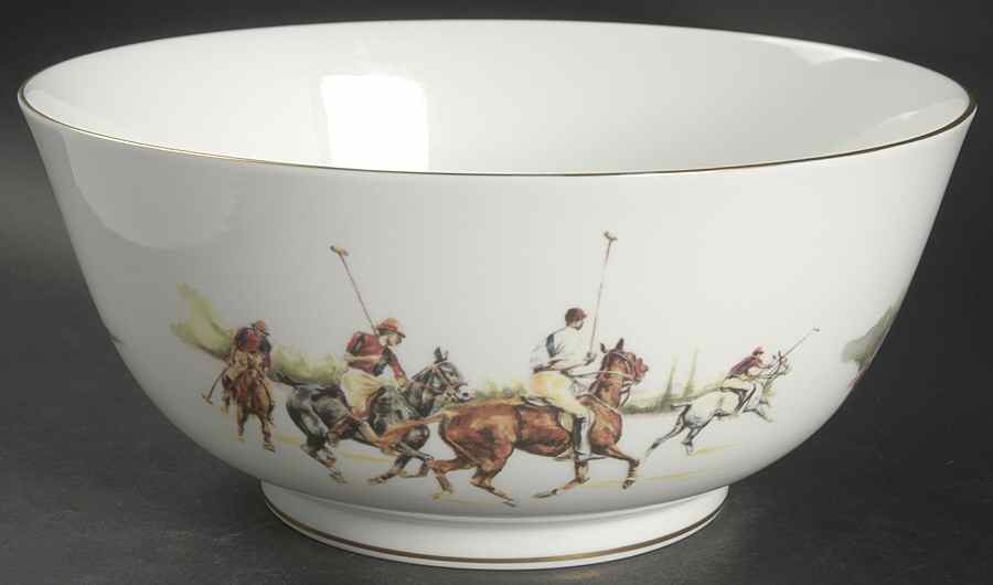 Polo Scene 9" Salad Serving Bowl by Ralph Lauren China-1