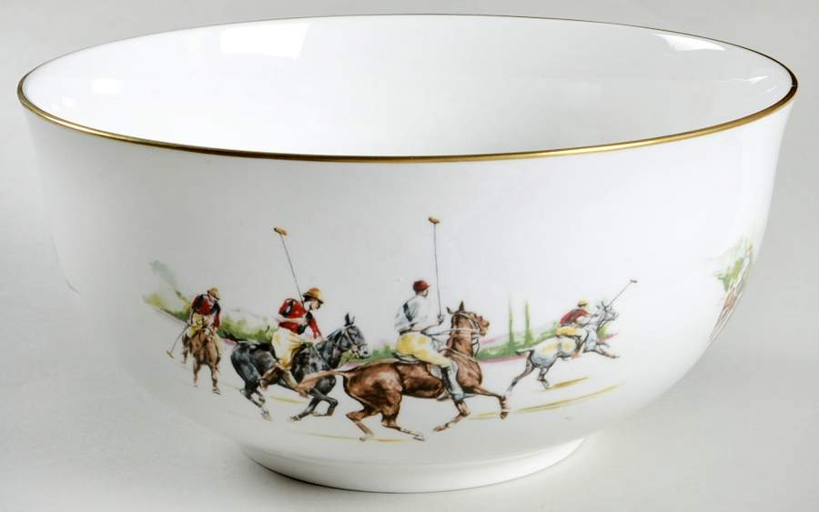 Polo Scene 10" Large Salad Serving Bowl by Ralph Lauren China-1
