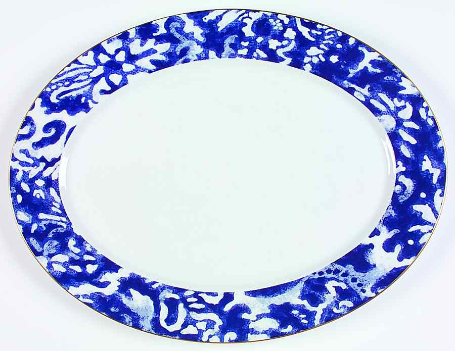 Round Hill 16" Oval Serving Platter by Ralph Lauren China-1