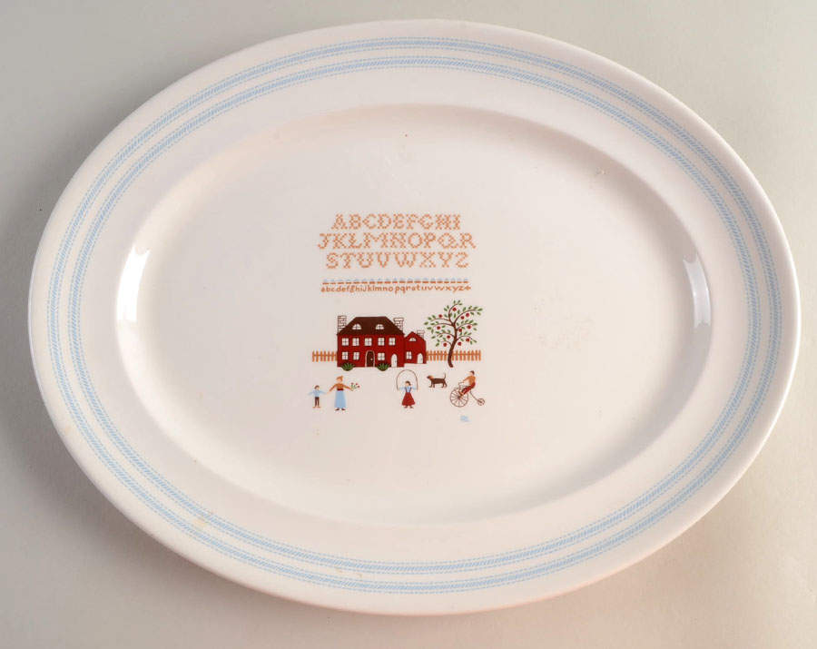Sampler 13" Oval Serving Platter by Ralph Lauren China-1