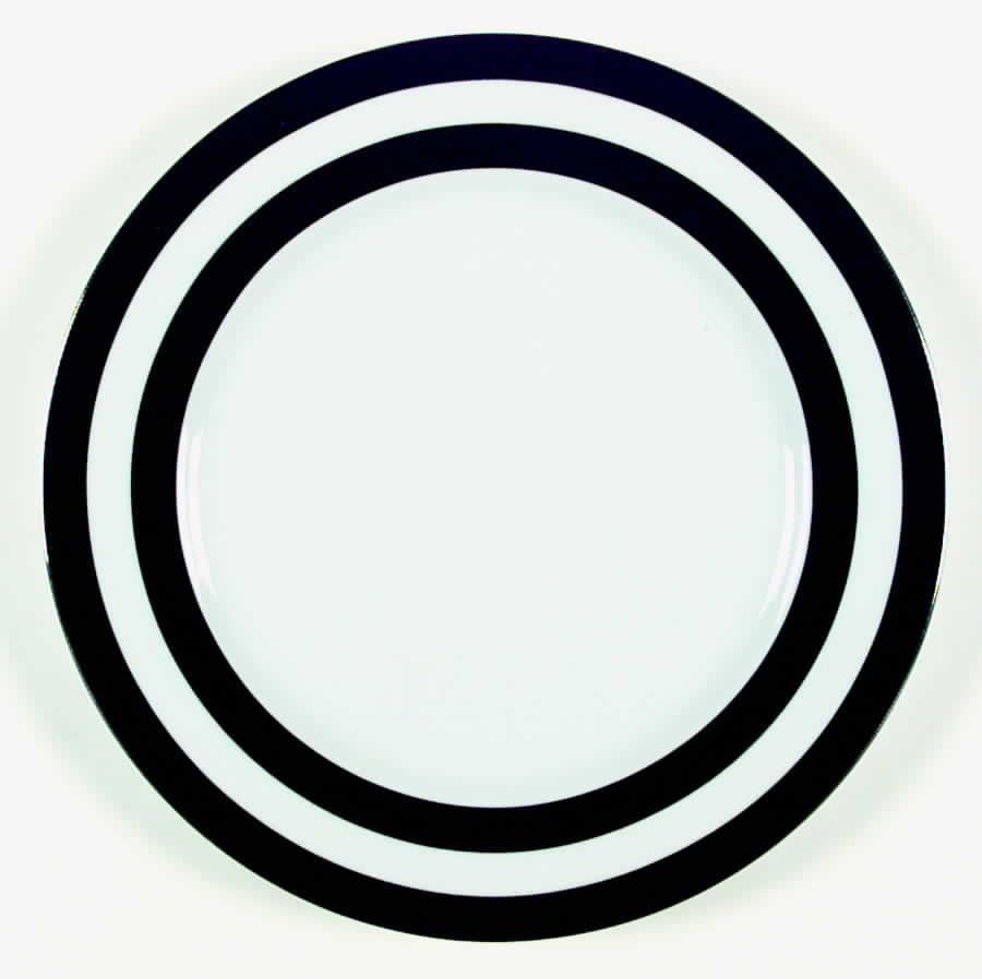 Spectator Black Dinner Plate by Ralph Lauren China-1