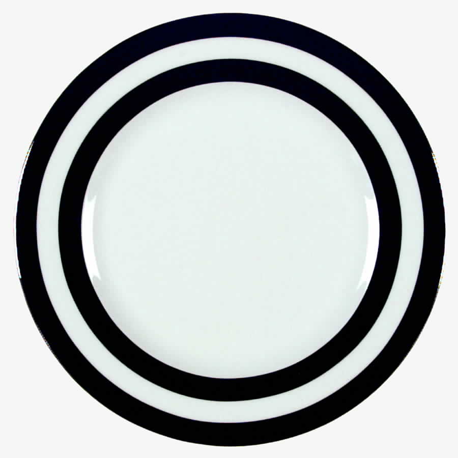 Spectator Black Salad Plate by Ralph Lauren China-1