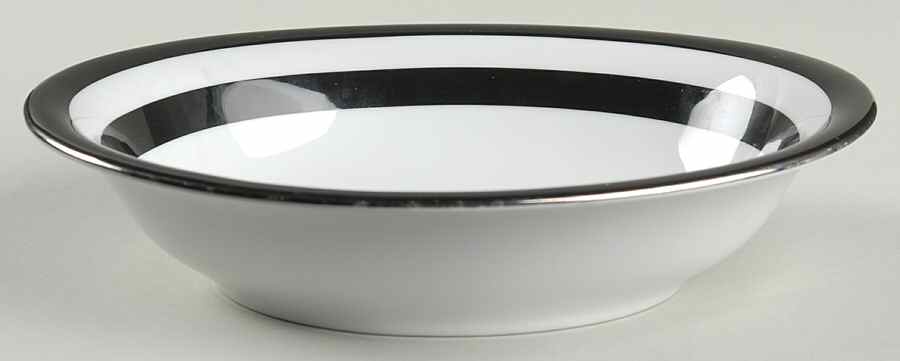 Spectator Black 9" Oval Vegetable Bowl by Ralph Lauren China-1