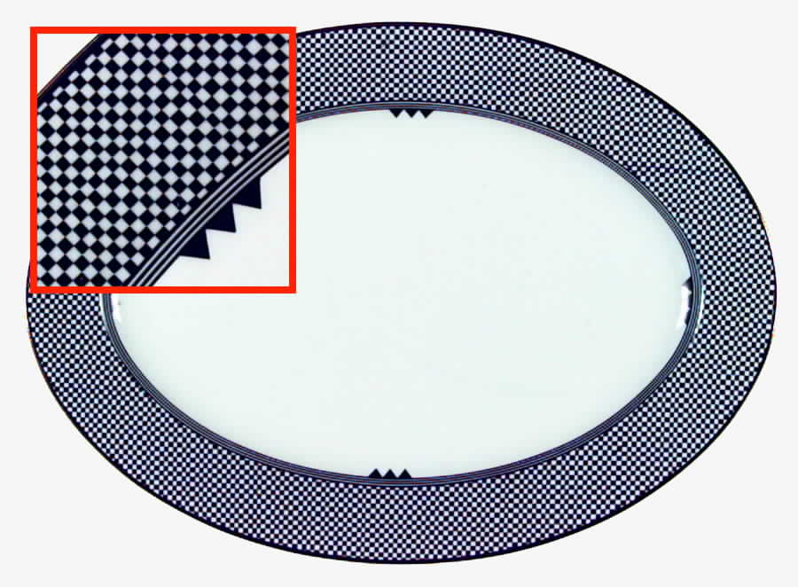 Basketmaker III 12" Oval Serving Platter by LS Collection-1
