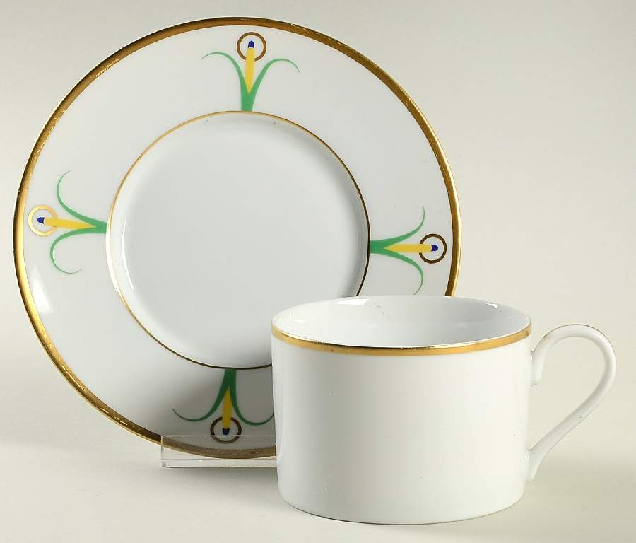 Lily Flat Cup & Saucer Set by LS Collection-1