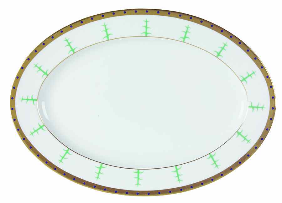 Nile 12" Oval Serving Platter by LS Collection-1