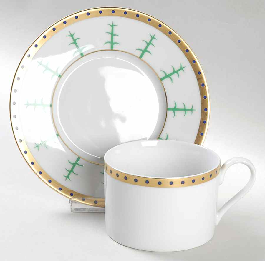 Nile Flat Cup & Saucer Set by LS Collection-1