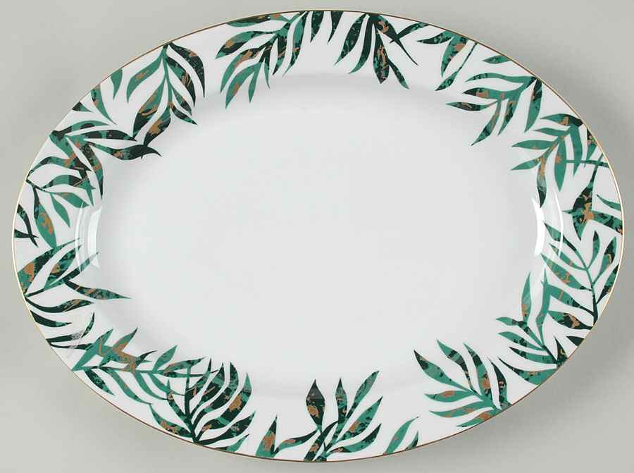 Rainforest 14" Oval Serving Platter by LS Collection-1