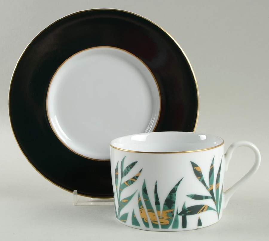 Rainforest Flat Cup & Saucer Set by LS Collection-1