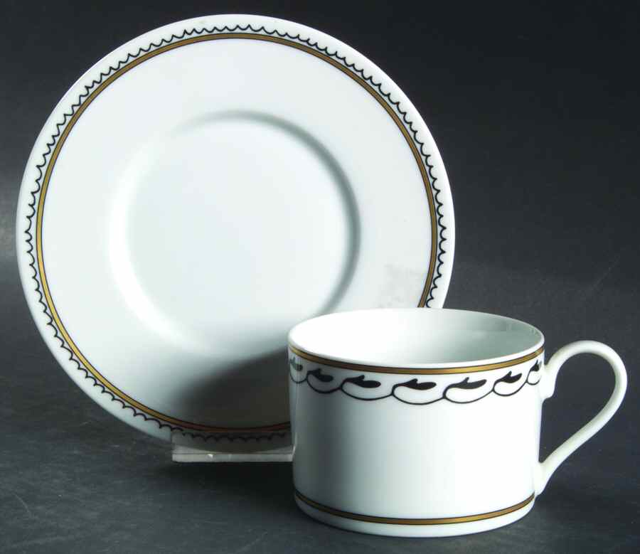 Sedona Flat Cup & Saucer Set by LS Collection-1