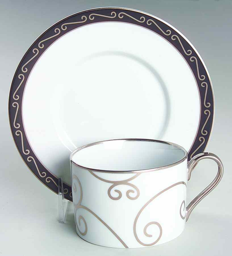 Sevilla Flat Cup & Saucer Set by LS Collection-1