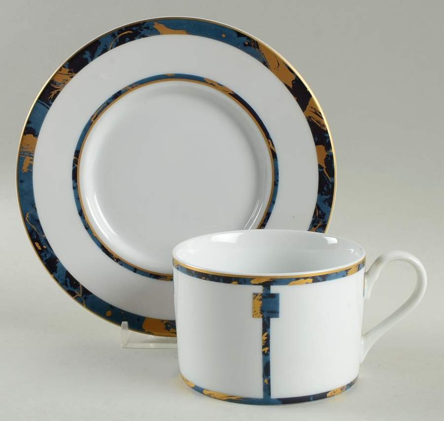 Universe Flat Cup & Saucer Set by LS Collection-1