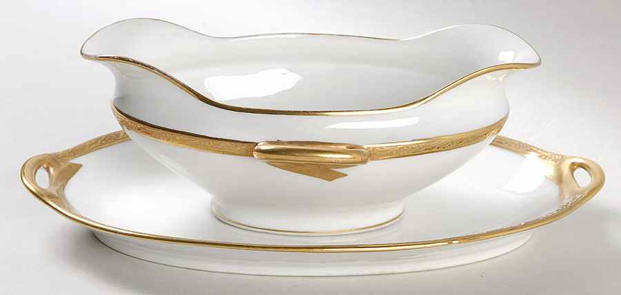 LSS1 Gravy Boat & Underplate/Relish by Lazarus Straus & Sons-1
