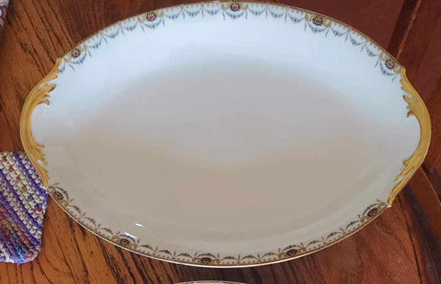 LSS10 16" Oval Serving Platter by Lazarus Straus & Sons-1