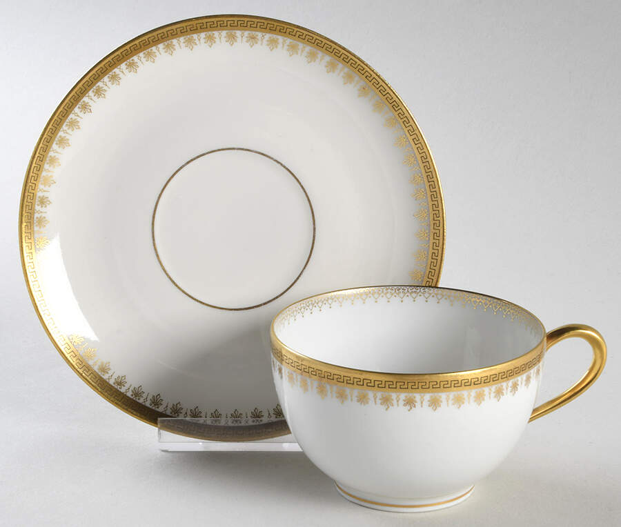 LSS18 Flat Cup & Saucer Set by Lazarus Straus & Sons-1
