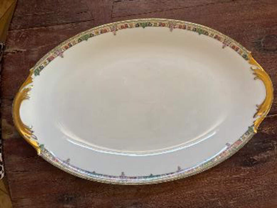 LSS25 17" Oval Serving Platter by Lazarus Straus & Sons-1