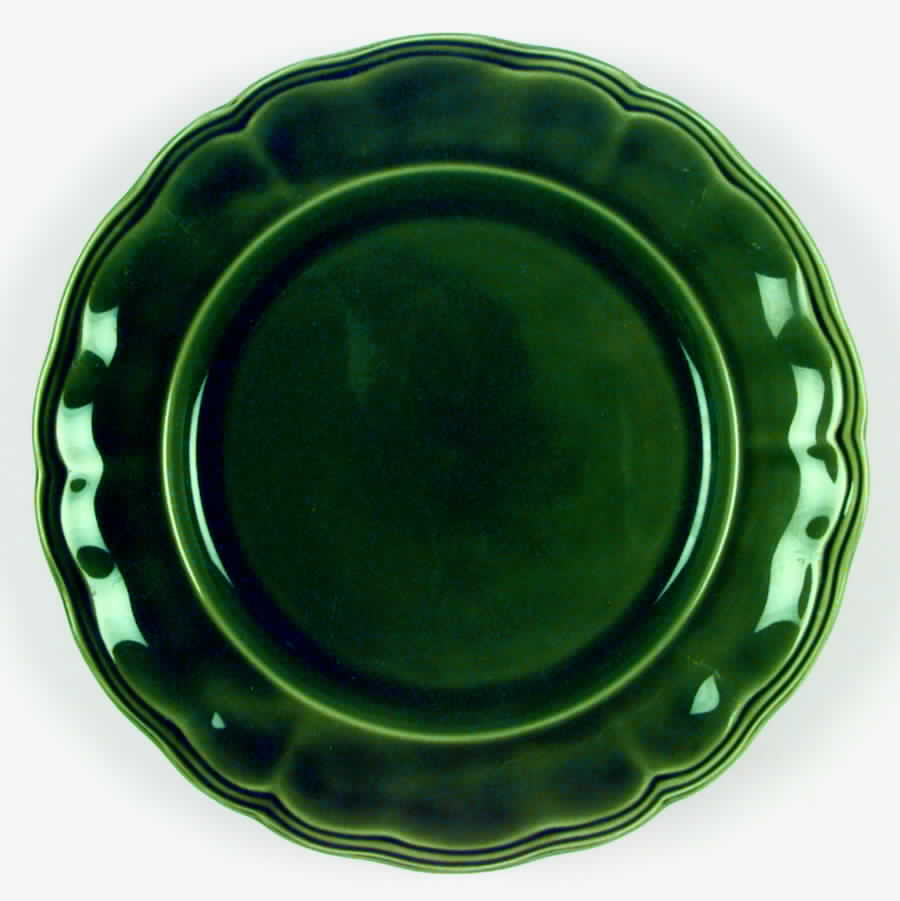 Louis XV Green Dinner Plate by Luneville-1