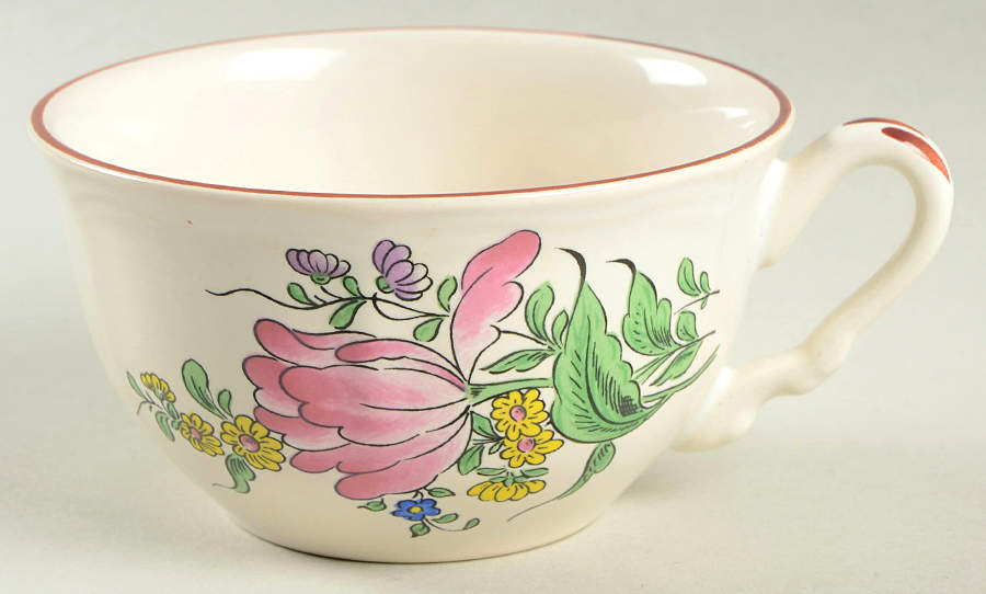Old Strasbourg (Off White Background) Flat Cup by Luneville-1
