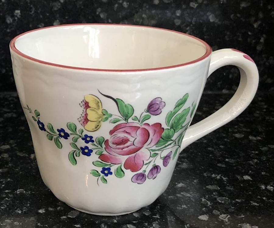 Old Strasbourg (Off White Background) Flat Cup by Luneville-1