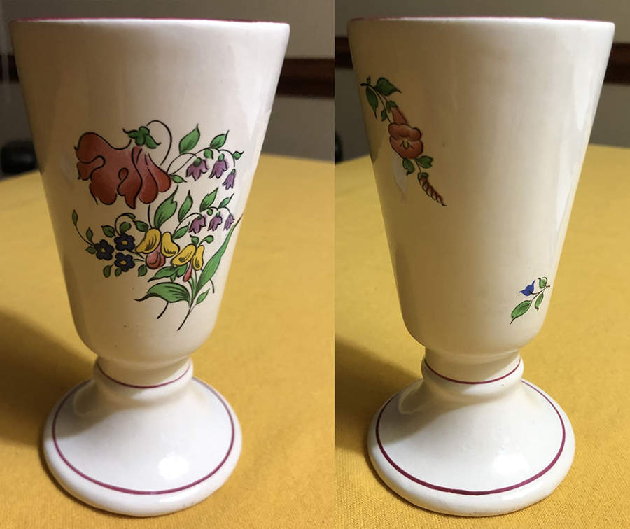 Old Strasbourg (Off White Background) 5" Vase by Luneville-1