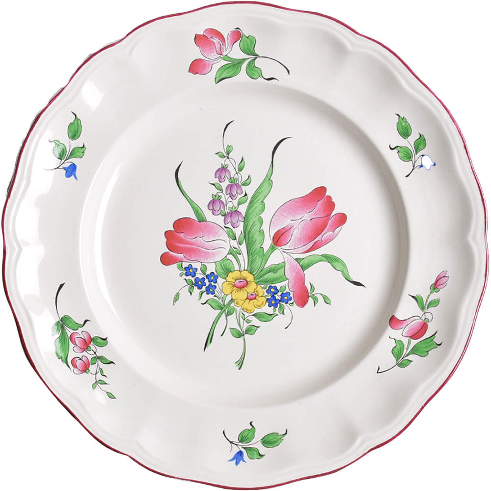 Old Strasbourg (Off White Background) Dinner Plate by Luneville-1