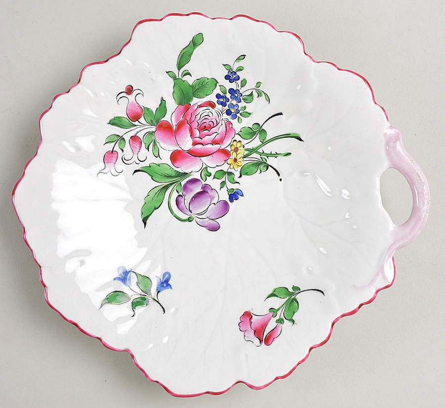 Old Strasbourg (Off White Background) 8" Leaf Dish by Luneville-1