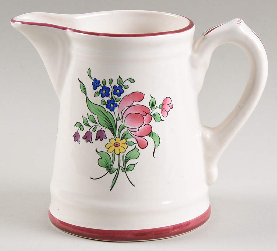 Old Strasbourg (Off White Background) 10 Oz Pitcher by Luneville-1