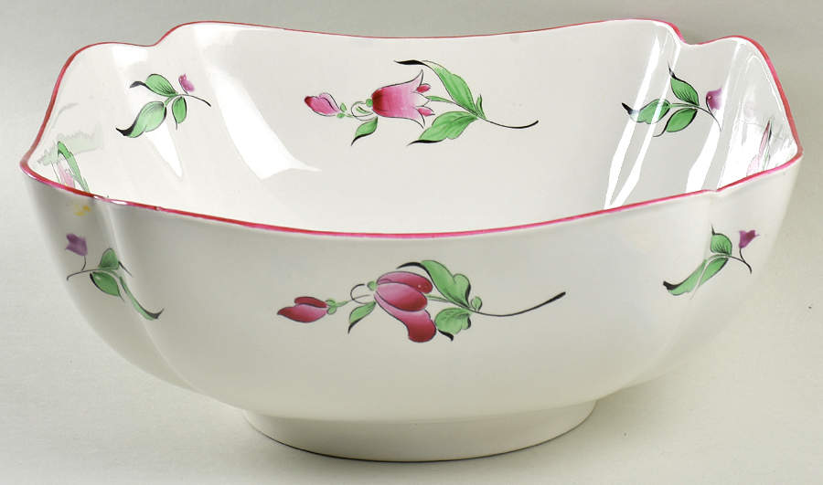 Old Strasbourg (Off White Background) 10" Footed Bowl by Luneville-1
