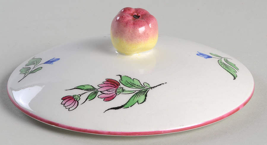 Old Strasbourg (Off White Background) Lid for Covered Soup Bowl by Luneville-1