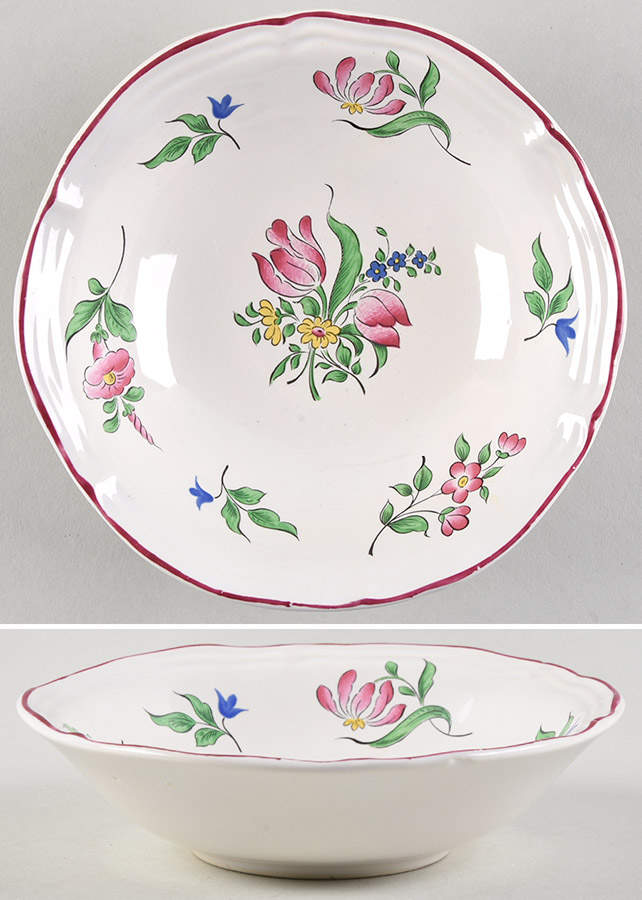 Old Strasbourg (Off White Background) Coupe Cereal Bowl by Luneville-1
