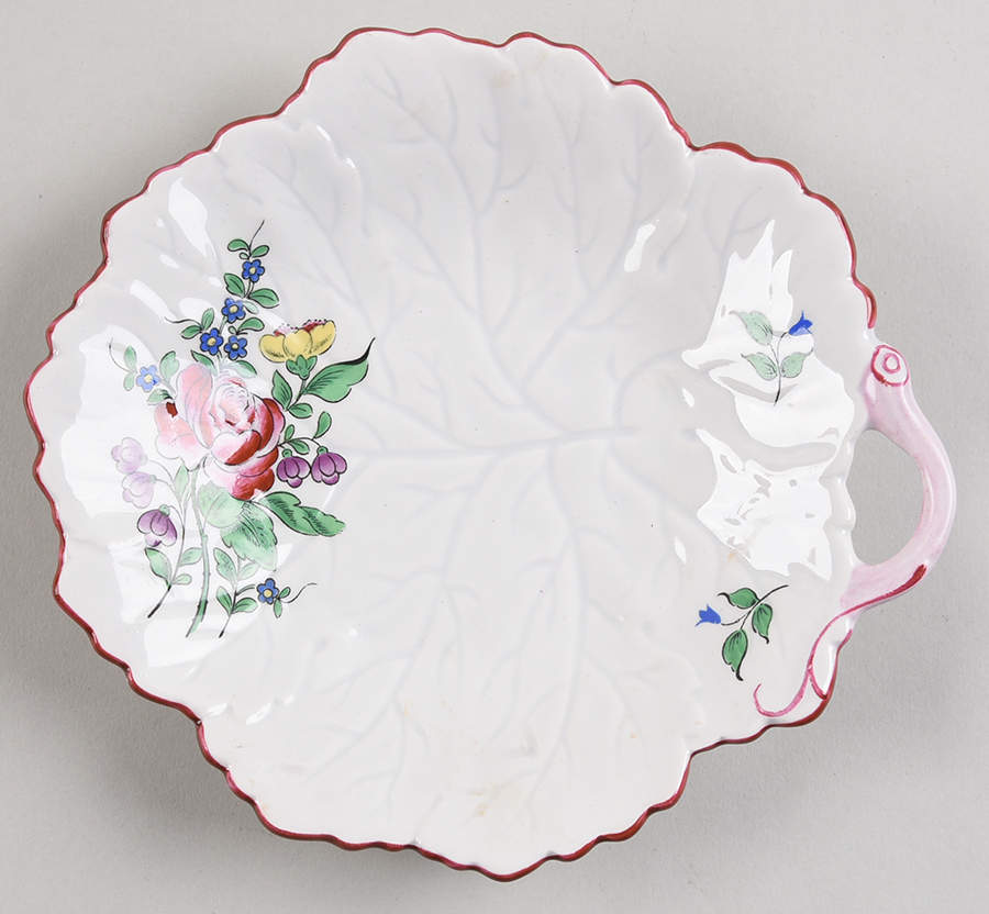 Old Strasbourg (Off White Background) 7" Leaf Dish by Luneville-1