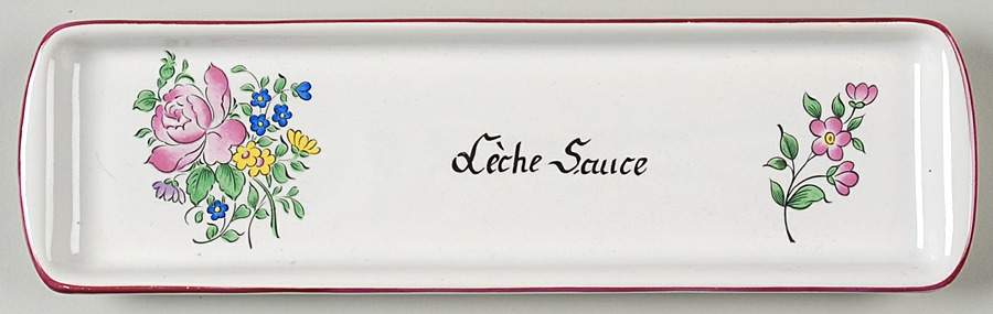 Old Strasbourg (Off White Background) Spoon Rest/Holder (Holds 1 Spoon) by Luneville-1